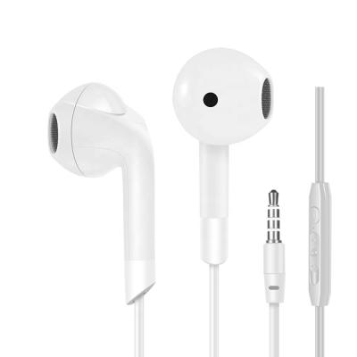 China In-Ear Manufacturer OEM 3.5mm In Ear Earphone Plastic Stereo Wired Earbud With Volume Control for sale