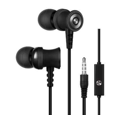 China 3.5mm Deep Cable Handsfree Plastic Earbuds Earphone Bass Stereo Sound In-ear Mode Mobile Microphone for sale