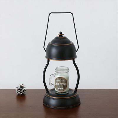 China Custom Cast Iron Candle Burner Bedside Wax Lamp Warmer Living Room Household Aroma Table Lamp for sale