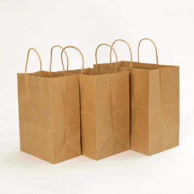 China Recyclable specializing in the production of paper bag machine to make custom logo brown paper kraft bag meal delivery bag for sale