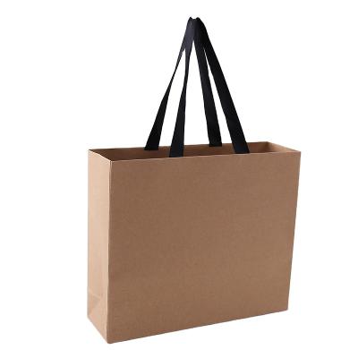 China Recyclable Hot Sale Paper Bag Kraft Paper Bag With Own Custom Logo Printing Paper Suitcase for sale