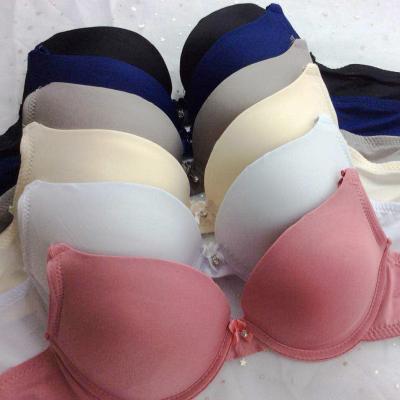 China Hot Fashion Simple Solid Color Anti-UV Push Up Plus-size Comfortable Women's Bra for sale