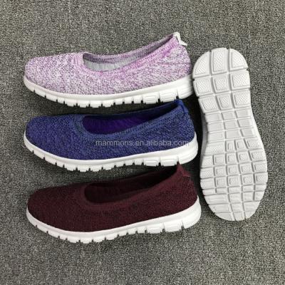 China Fashion\Comfortable\Durable\Breathable\Lighted EVA casual silp on latest ladies flat unique shoes summer ladies slip on dance shoes fly-kint shoes for sale