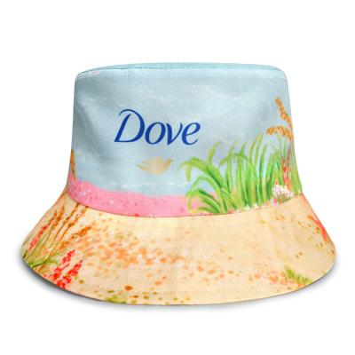 China Wholesale Printed Logo Fashion Custom Fisherman Bucket Hats Women Dobby Sublimated Bucket Hat Women and Men for sale