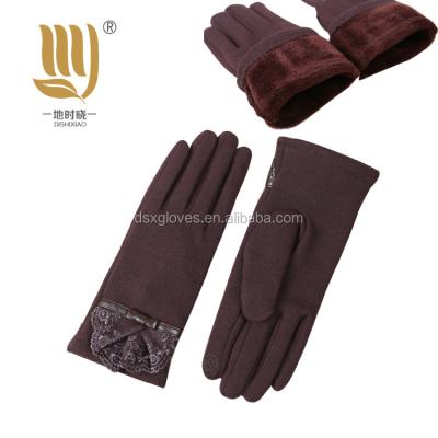 China Hot Sale Women Glove Touch Screen Sheepskin Leather Gloves Mittens Simple PU Casual Gloves for sale