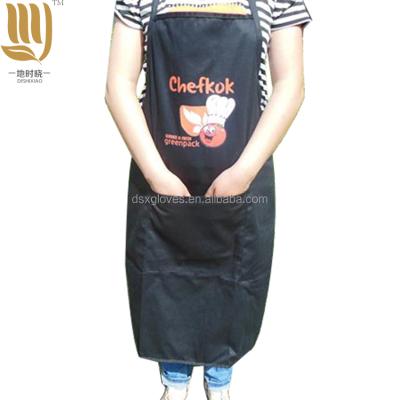 China Breathable Waiter Apron Black Uniform Apron Restaurant Apron for sale