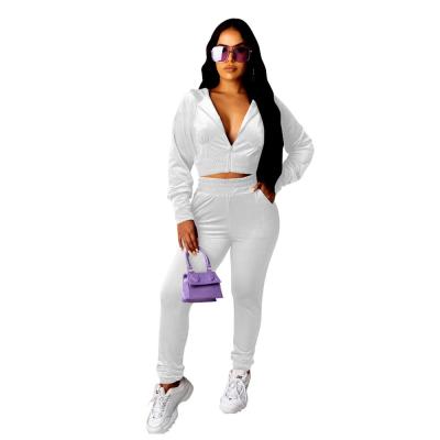 China New style plus size women printing stretch knitting casual overalls plus size women clothing street jogger sporty suits for sale