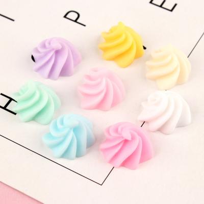 China Europe Cream Flower DIY Resin Accessories Resin Drops Double Layer Cell Phone Case Solid Cream Plastic Material for sale