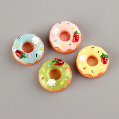 China European Strawberry Donut Cream Phone Case Accessories Earrings DIY Material Imitation Resin DIY Accessories for sale