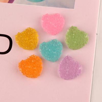 China DIY Plastic Hollow Pendant Accessories Earrings Resin Europe Heart Phone Case Decoration for sale