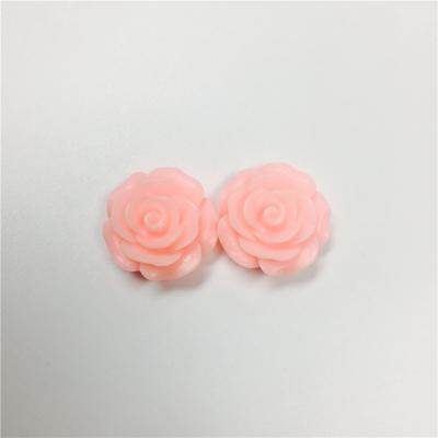 China Europe Wholesale 8mm Flat Back Resin Flower Charms For DIY Jewelry Making Accessories for sale