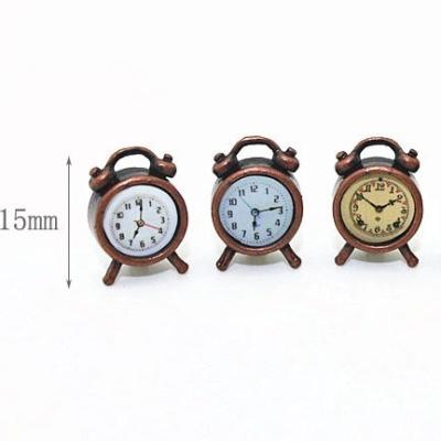 China Mini Toy Dollhouse 1:12 Mini Furniture Clock For Display for sale