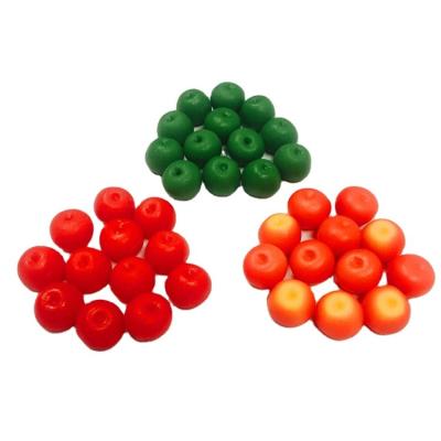 China Dollhouse Decoration Simulation Dollhouse Clay Miniature Fruits Mini Apple Handmade for DIY Doll Kitchen Decoration for sale