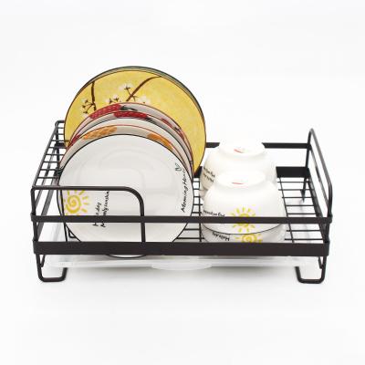 China Sustainable Dish Tableware Storage Rack Tableware Drying Rack Drain Tray Rack for sale