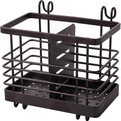 China Viable Wall Mounted Chopsticks Cage Kitchenware Storage Rack Pen Holder-Small for sale