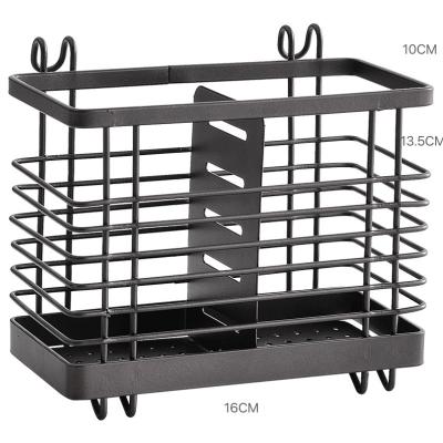 China Viable Wall Mounted Chopsticks Cage Kitchenware Storage Rack Pen Holder-Large for sale