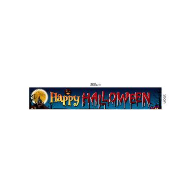 China 2023 New Halloween Banner Festival Party Decoration Banner Couplet Background Cloth Door Curtain Wholesale 2023 Eco-Friendly for sale