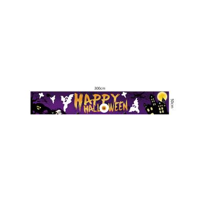 China 2023 New Halloween Banner Festival Party Decoration Banner Couplet Background Cloth Door Curtain Wholesale 2023 Eco-Friendly for sale