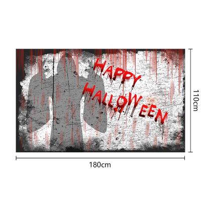 China New Eco-friendly Halloween-themed Banners Take Pictures In The Background Holiday Decorations Pumpkin Background Wall Posters for sale