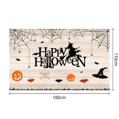 China New Eco-friendly Halloween-themed Banners Take Pictures In The Background Holiday Decorations Pumpkin Background Wall Posters for sale