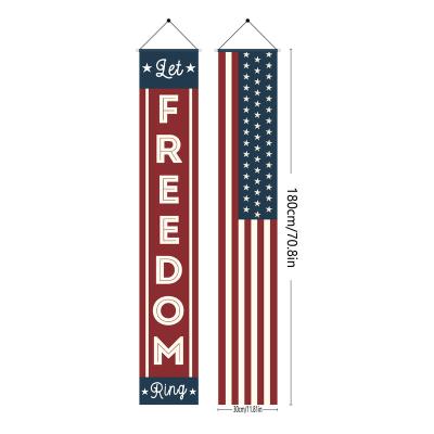 China Couplet Memorial Day Independence Day Independence Day Banner Outdoor Veterans Independence Day Commemorative Independence Day Activities New Flag Hanging for sale