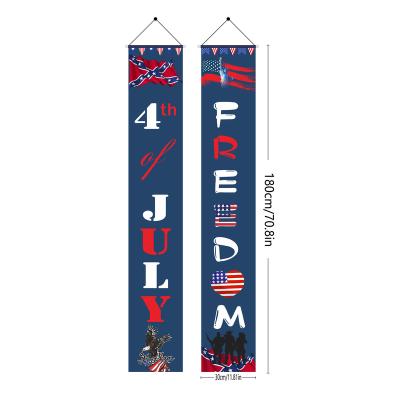 China Independence Day Commemorative Activities New Independence Day Couplet Flags, Party Decorations, and American Door Curtains Support Graphic Design for sale