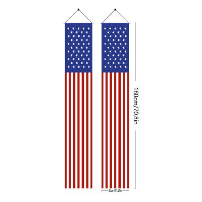 China American Independence Day commemorative activities Independence Day couplet festival decoration door curtain party atmosphere party decoration flag banner new can be designed for sale