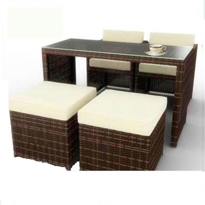 China Can Be Selected Any 5pc 4 Seater PE Wicker Living Accents Outdoor Furniture for sale