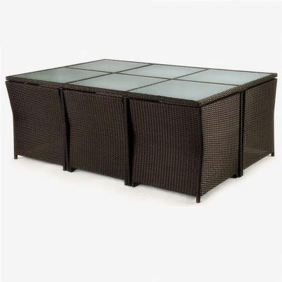 China Any can be selected wicker rattan furniture 11 piece 10 seater wholesale for sale