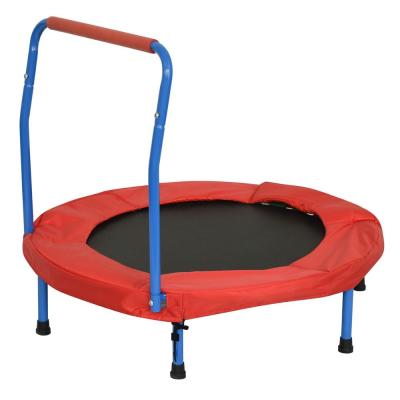 China Leisure Cheap Foldable Kids Mini Trampoline With Folded Handle For Toddlers for sale