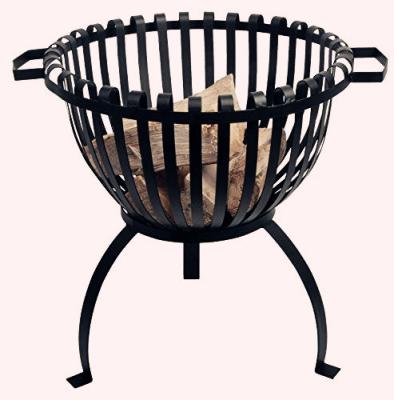 中国 Stored outdoor patio fire place in black steel 販売のため