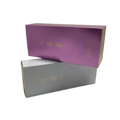 China Handmade High Quality Custom Pink Cosmetic Packaging Box Logo White Cardboard Box With Drawer for sale