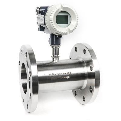 China RS 485 Modbus Turbine Oil Flow Meter For Diesel Oil 4mm-200mm for sale