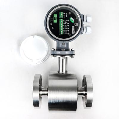 China Carbon Steel/SS 304/SS 316 1.0-42 Mpa Sewage High Pressure Electromagnetic Flow Meter For Sewage for sale