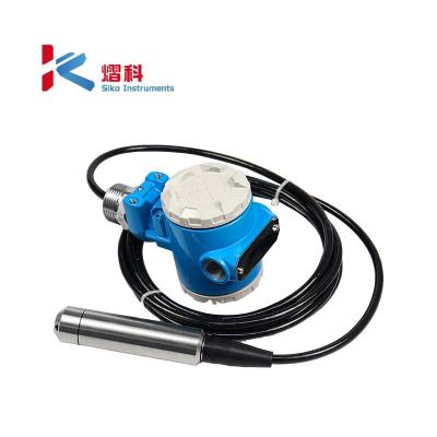 China Underground Water Level Gauge 4-20mA Atex Submersible Level Transmitter with LED Display HGL-100 for sale