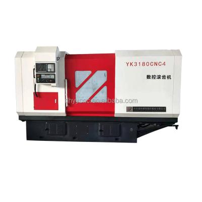 China Building Material Shops Customized YK3150 4 axis CNC Gear hobbing sprocket cutter Machine gear cutting machine for sale