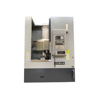 China Building Material Shops VTC80 Small CNC vertical lathe single column vertical lathe for turning with siemens for sale