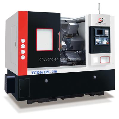 China DIY TCK46DY CNC lathe with C axis Turning center with Y axis precision Inclined bed lathe for sale