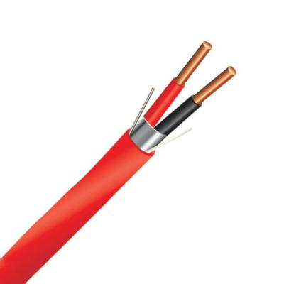 China Heating 2 Conductor 2c*1.5mm Shielded 18 Gauge Fire Alarm Cable Heat Rated Fire Cable for sale