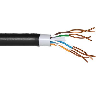 China Telecom communication 305m PE jacket network ftp cat5e cat6 outdoor lan cable 4 pair 24awg for sale