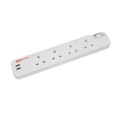 China 13A Residential/Multi-Purpose Extension Cord Multiple Outlet with Surge Protected for sale