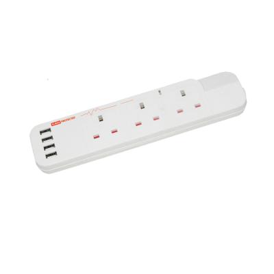 China / Versatile Residential Surge Protected 13A Extension Cord Multiple Outlet for sale