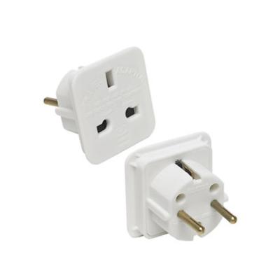 China High Quality Residential / General Purpose UK To EU 2 Pin Adapter Travel Wall Plugs for sale