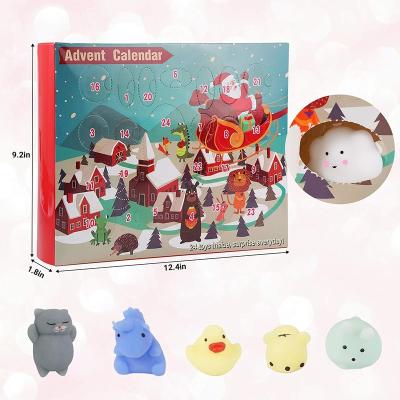 China Advent Calendar Santa Different Surprise interesting every day non-toxic and adorable reusable cute for Christmas-24 pack for sale