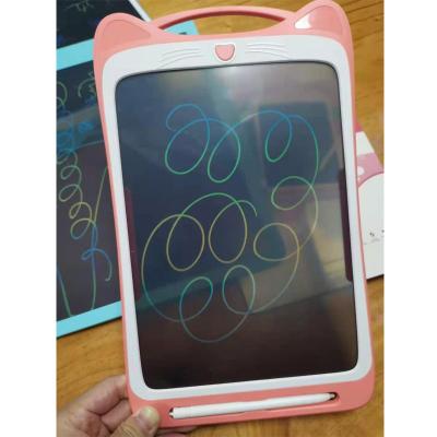 China Eco Safe 12 Inch Colorful Screen Drawing Stencils Set For Kids Toys Fax Educational LCD Writing Tablet for sale