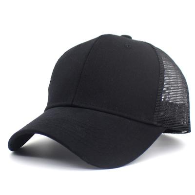 China breathable & Waterproof Custom Logo Plain Color Cotton Trucker Hat Baseball Cap for sale