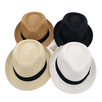 China High quality custom image logo printing summer paper straw felt hat unisex adult hat for sale