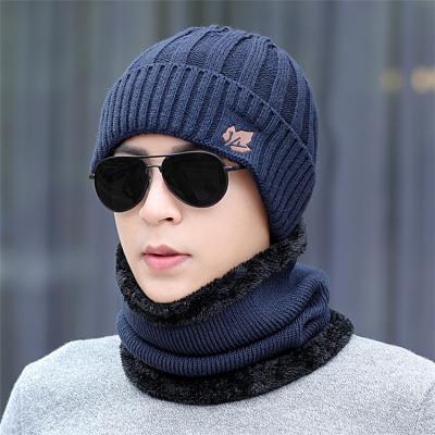 China New Fashion Design Winter Medium Warm Hat Outdoor Hat And Scarf Set for sale