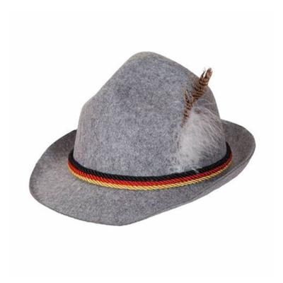 China ODM Welcomed Wholesale Custom Logo Felt Felted Hat Party Hat German Tyrolean Oktoberfest Hats Custom Decoration for sale