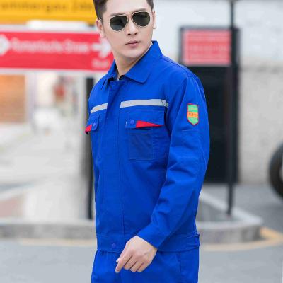 China Eco-friendly Safety Workwear Coverall With Tape Reflective Coveralls Uniform Workwear Suits For Men for sale